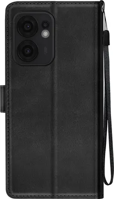 Produktbild von Avizar, Hülle für Oppo Reno 13 F und 13 FS Klappetui, Geldbeutelhalter, Schwarz