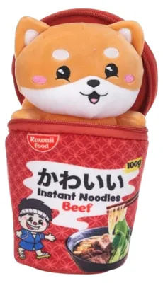 Produktbild von OttoSimon Plüsch Kuscheltier Nudelbecher mit Tier - kawaii Spielzeug