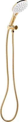 Produktbild von BELIANI Duschkopf mit Brauseschlauch Gold ABS Edelstahl 4 Strahlarten Modern Klassisch Handbrause Set für Badezimmer Dusche