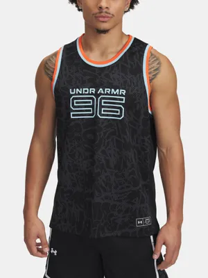 Immagine prodotto di Under Armour Zone Pro Mesh Maglietta senza maniche stampata Nero L Uomo Nero L