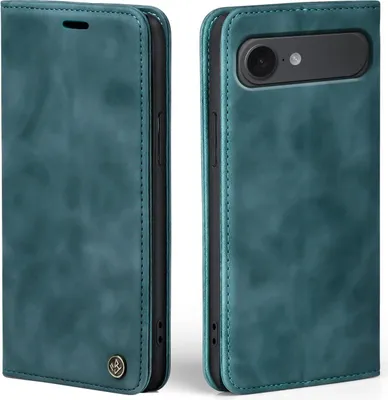 Produktbild von Handy Hülle für Apple iPhone 17 Air Klapphülle Bookcase Flip Cover Handy Tasche Etui Farbe: Petrol