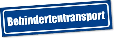 Produktbild von PantherPixel Behindertentransport Magnetschild Auto Fahrdienst Magnetfolie Geschenkidee 60 x 16 cm STANDARDFARBFOLIEN