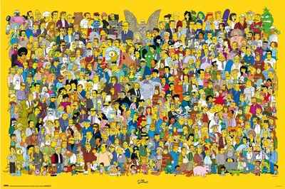 Produktbild von MB 148 - The Simpsons - Full Cast - Poster 61x91,5 cm
