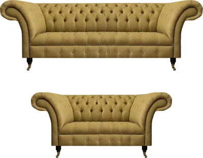 Produktbild von Luxus Möbel Sofagarnitur Couch Sofa Polster Set Garnitur Chesterfield