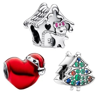 Productafbeelding van Kersbloesem bedelcharms voor dames, set van drie