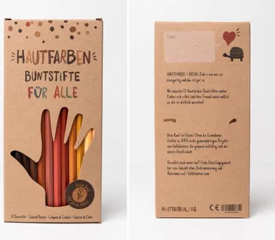 Produktbild von Hautfarben Buntstifte für Alle Englisch