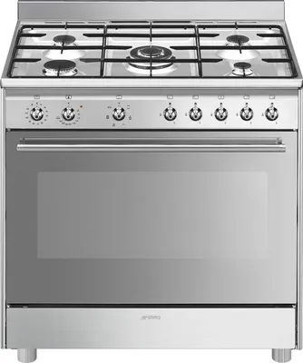 Produktbild von Smeg SX91GM Küchenherd Freistehender Herd A Gas Gaskochfeld Edelstahl