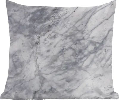 Produktbild von MuchoWow® Zierkissen Sofakissen Wohnzimmer Dekokissen 45x45 cm Marmor - Stein - Grau - Schlafpolster - Polster für das Sofa