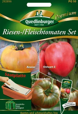 Produktbild von Riesen-/ Fleischtomaten Set (Saatplatte) | Tomatensamen von Quedlinburger