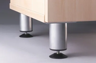 Produktbild von Satz Sockelfüsse KBFU silber