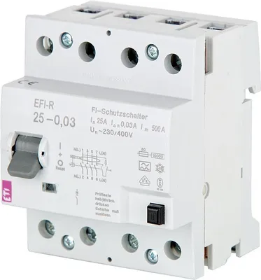 Produktbild von ETI FI-Schalter EFI-R 4-polig 63A 30mA 10kA Typ A