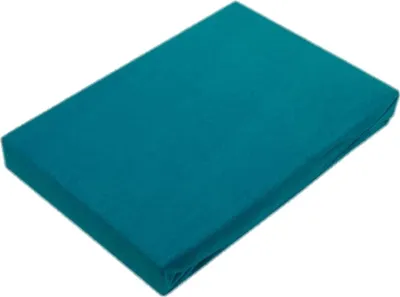 Produktbild von Jersey Spannbettlaken für Wasserbetten Rundumgummizug 200 x 220 cm Petrol