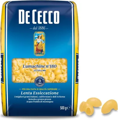 Produktbild von 5x De Cecco Pasta 100% Italienisch Lumachine n° 180 kurze Pasta 500g