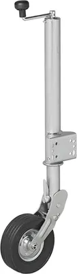 Immagine prodotto di 341505V01 Ruota d'appoggio 570/60 mm cerchio in acciaio con pneumatici in gomma piena 220x65 mm pieghevole 300 kg