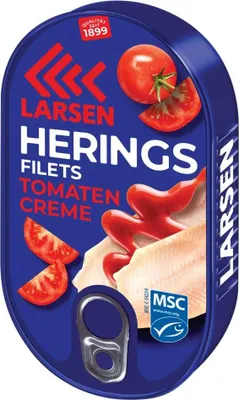Produktbild von LARSEN Heringsfilets in Tomaten-Creme MSC 200g
