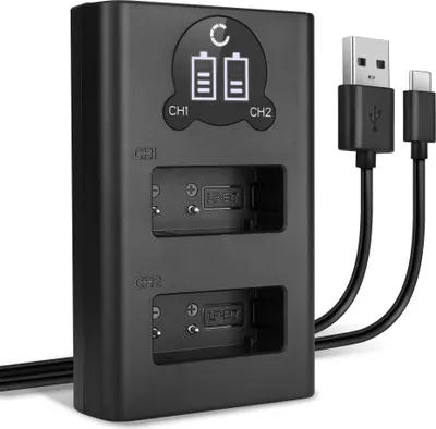 Image de CELLONIC Chargeur Double LP-E17 Smart et Rapide compatible avec Canon EOS 200D 250D 800D 77D 760D 750D, EOS M6 Mark II M3 M5, EOS RP, Rebel SL2 T6i Kiss X8i Alimentation Dual LC-E17 de Charge