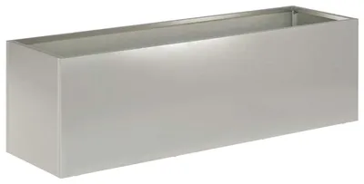 Zdjęcie produktu dla vidaXL Doniczka ogrodowa, srebrna, 80 x 30 x 30 cm, stal nierdzewna