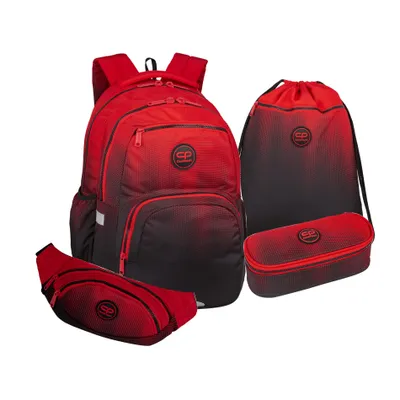 Zdjęcie produktu dla 4-częściowy zestaw plecaków CoolPack PICK 17 - Cranberry