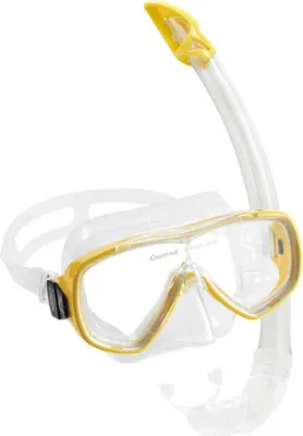 Produktbild von Cressi Tauchmaske Schnorchel Mexiko TransparentGelb Onda Mare Combo Set Unterwas