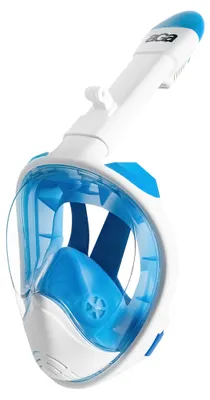 Obrázok produktu pre Aga Celoobličejová šnorchlovacia maska L/XL Biela/Modrá
