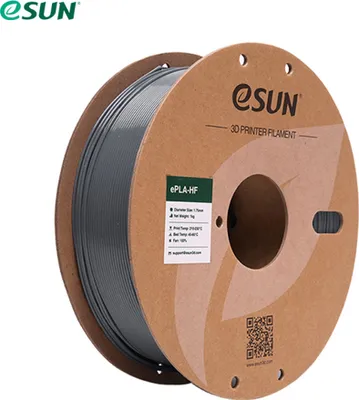 Obrázek produktu pro eSUN vysokorychlostní filament PLA 1,75 mm, filament pro 3D tiskárny PLA-HS, rozměrová přesnost +/- 0,05 mm, 1KG cívka (2,2LBS)eSun PLA plus 3D tiskový filament pro 3D tiskárny, šedý