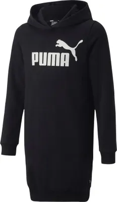 Produktbild von PUMA ESS Logo Hooded Fleece-Kleid Mädchen puma black 140