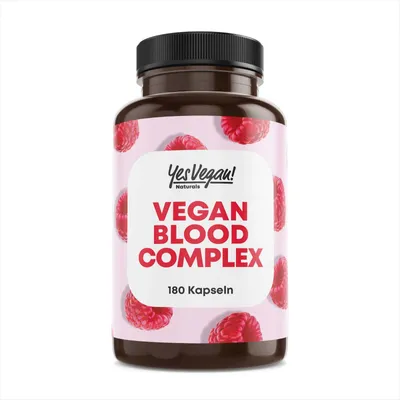 Produktbild von Eisen Bisglycinat Komplex hochdosiert (180 Kapseln) - 14 mg Iron Bisglycinate Vitamin C vegan