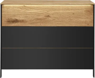 Produktbild von Kommode Berlin 105 x 84 x 42 cm Natur Schwarz