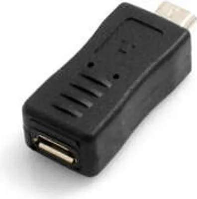 Produktbild von SYSTEM-S Micro USB (male) auf Micro USB (female) Adapterkabel Adapterstecker Adapter