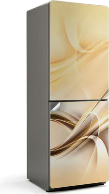 Obrázok produktu pre Abstraktné vlny a čiary - Nálepka na chladničku - Nálepka na chladničku - Samolepiaca fólia na chladničku - Kuchynská dekorácia - 70x190 cm