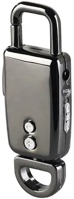 Produktbild von Breloc Reportofon Spion iUni BR11, 8GB, MP3-Player, Schwarz