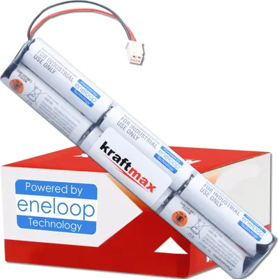 Produktbild von Kraftmax Akku für Velux Solarfenster Dachfenster Rollladen 10,8V / 2000mAh NiMH mit Kabel und Stecker 946933