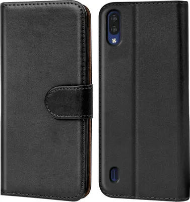 Produktbild von Conie Klapp Tasche für ZTE Blade A5 2020 Kartenfach Rundumschutz Hülle in Schwarz