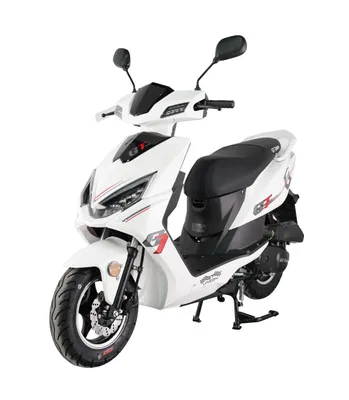 Produktbild von Motorroller Sonic 49ccm 4-Takt 10 Zoll Reifen 25 km/h Mofa-Roller mit LED-Beleuchtung