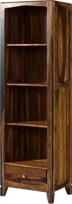 Image de MASSIVMOEBEL24 | ANCONA #240 Etagère en bois de Sheesham - laqué / brun foncé 60x45x200