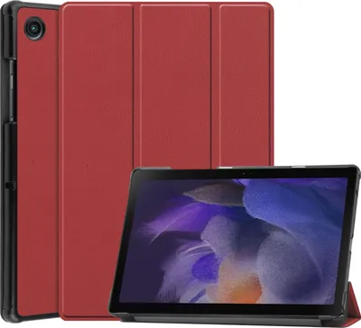 Produktbild von Case für Samsung Galaxy Tab A8 SM-X200 X205 Schutzhülle Tasche mit Standfunktion und Auto Sleep/Wake Funktion Weinrot