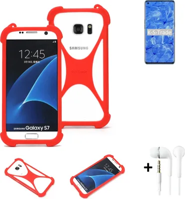 Produktbild von Handy-hülle + Kopfhörer kompatibel mit Oppo Reno6 Pro+ 5G Schutz-hülle Bumper Silikon Schutz Hülle Cover Case Silikoncase Silikonbumper TPU