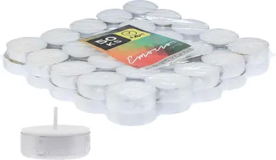 Produktbild von Emocio Lights Teelichter, 4 Stunden, 50 Stü ck
