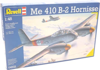 Produktbild von Revell 04533 Me 410 B-2 Hornisse Flugzeug Modell Bausatz 1:48 in