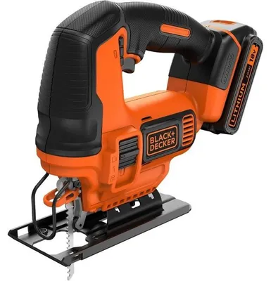 Image de Scie sauteuse pendulaire sans-fil BLACK+DECKER 18V - 1 batterie 2,0 Ah - 1 lame bois - 1 chargeur
