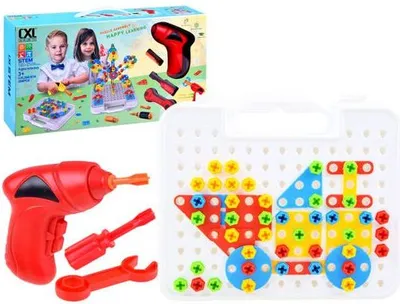 Zdjęcie produktu dla klocki konstrukcyjne + wkrętarka na baterie  268el.  | ZA3546