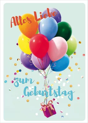 Immagine prodotto di SUSY CARD 40057873 SUSY CARD Biglietto di auguri "Palloncini regalo"