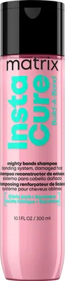 A product shot of a shampoo bottle.
