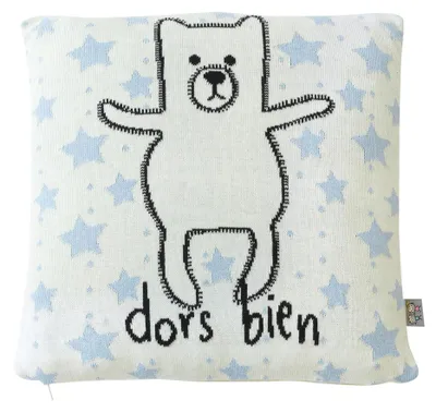 Produktbild von Kissenbezug Bär Tiny - 35 x 35 cm - Ecru | by SEVIRA KIDS