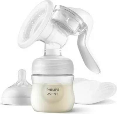 Produktbild von Philips AVENT SCF430/20 Handmilchpumpe Starter-Set, Manuell, Transparent, Weiß