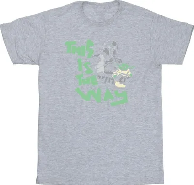 Produktbild von Star Wars - "The Mandalorian This Is The Way" T-Shirt für Herren BI47369 (M) (Grau)