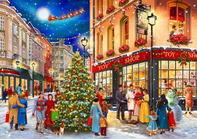 Produktbild von Wooden.City Holzpuzzle Weihnachtsabend 500 Teile