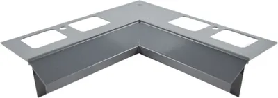Immagine prodotto di Profilo di gronda in alluminio Renoplast K100R pavimento in Vetroceramica, angolo interno 90°, grafite