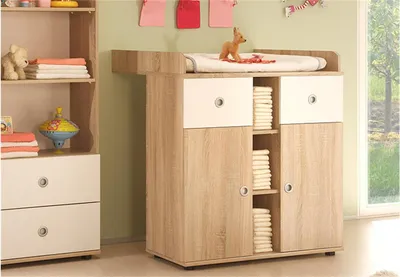 Produktbild von Wickelkommode Wiki Babyzimmer in Sonoma Eiche Nachbildung