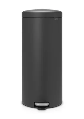 Zdjęcie produktu dla Brabantia 114663, 30 l, Okrągły, Plastik, Szary, Pedał, Plastik